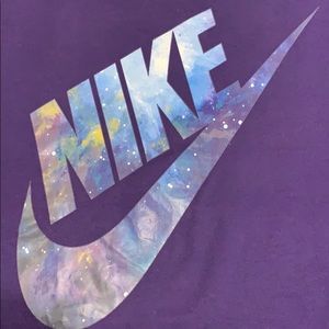 Nike purple galaxy tee